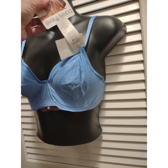 Body Revolution Barely There t-shirt Bra Women's Size 36C Blue Soft Knit Band - Picture 3 of 9
